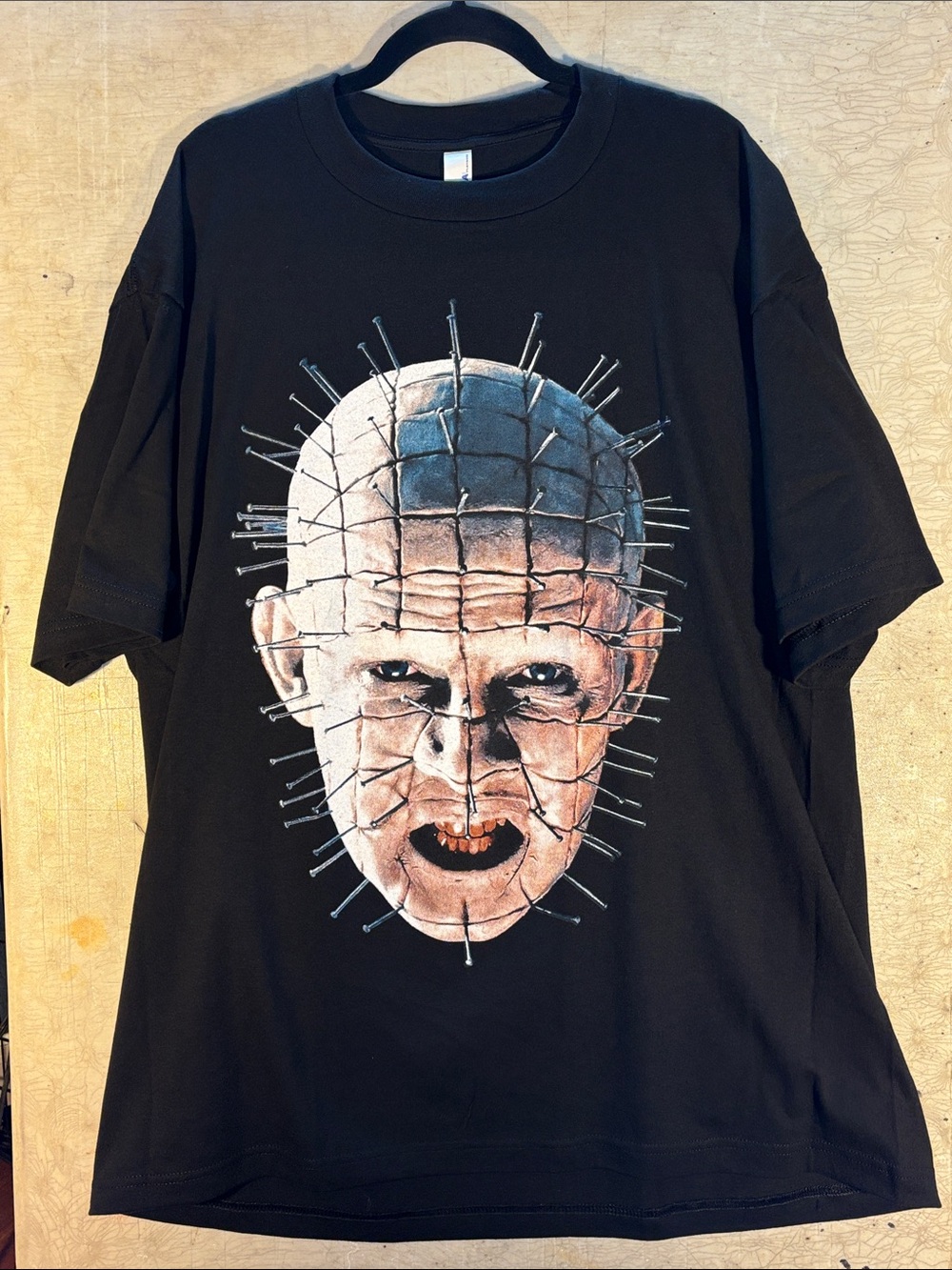 Graphic Tee with Horror Pinhead Print